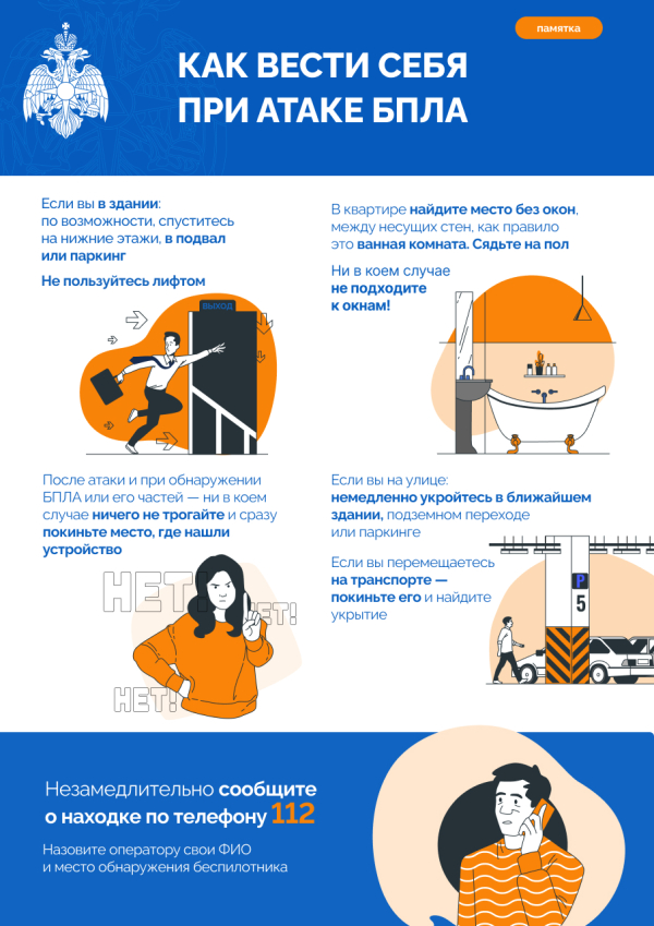 Рекомендованные действия в случае атаки БПЛА